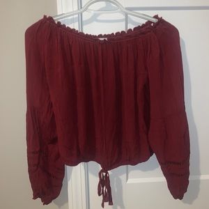 off the shoulder blouse